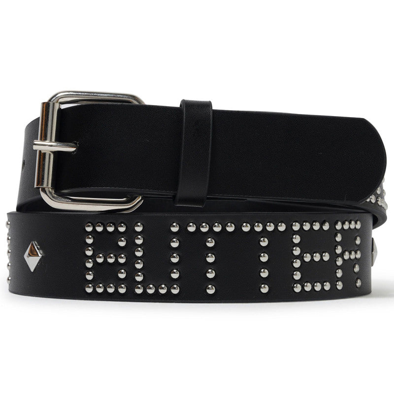 Butter Goods Leather Studded Belt Black