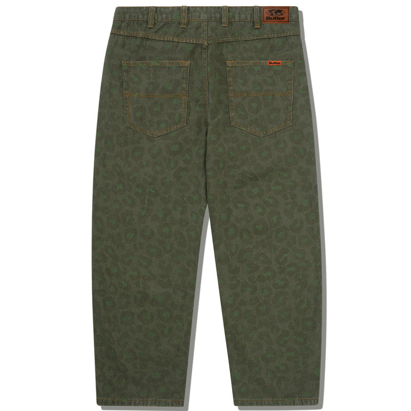 Butter Goods Leopard Denim Jeans Army