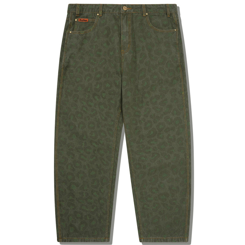 Butter Goods Leopard Denim Jeans Army