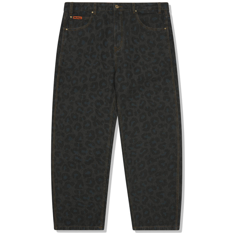 Butter Goods Leopard Denim Jeans Black