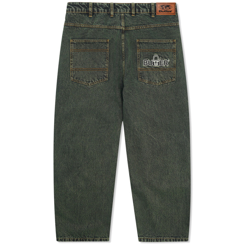 Butter Goods Lock Baggy Denim Jeans Washed Ivy