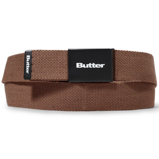 Butter Goods Logo Woven Belt Brown