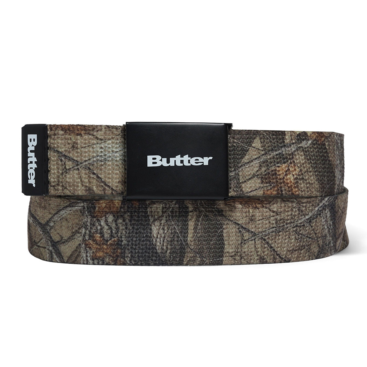 Butter Goods Logo Woven Belt Forest Camo