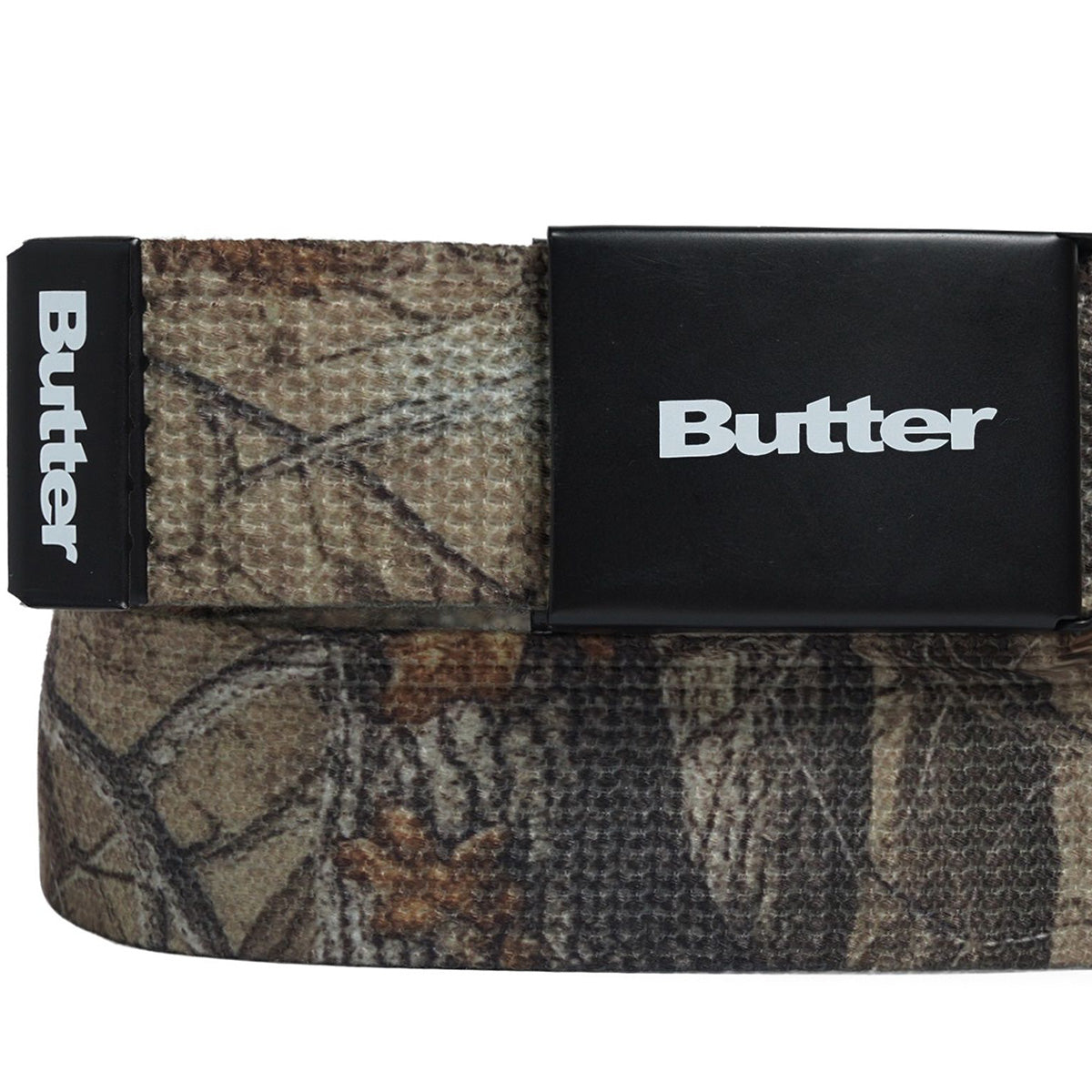 Butter Goods Logo Woven Belt Forest Camo