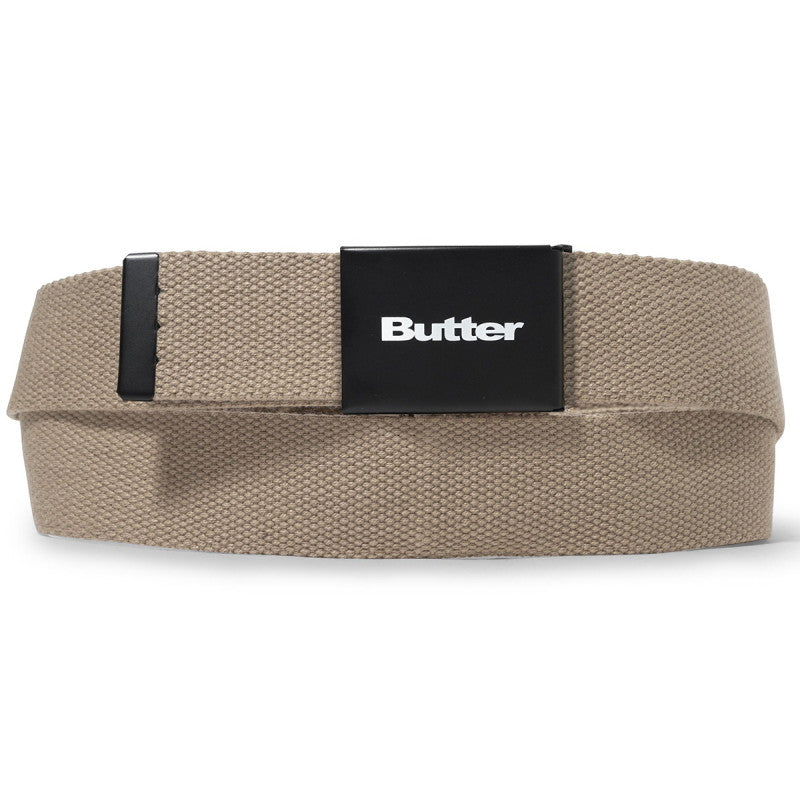 Butter Goods Logo Woven Belt Tan