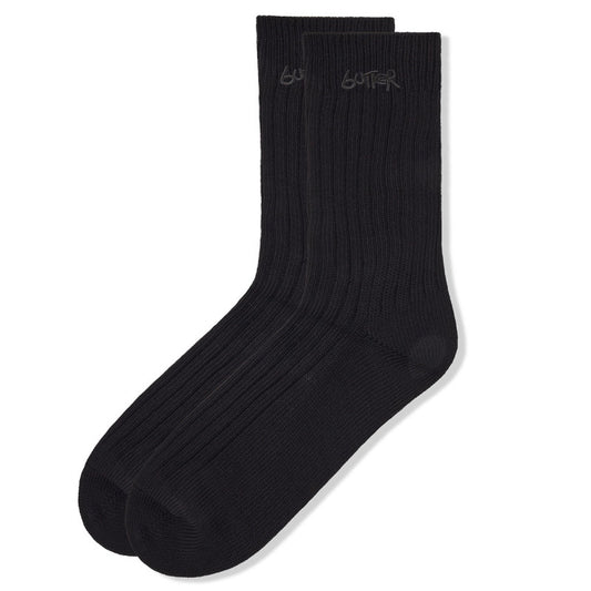 Butter Goods Mid-Cut Socks Black