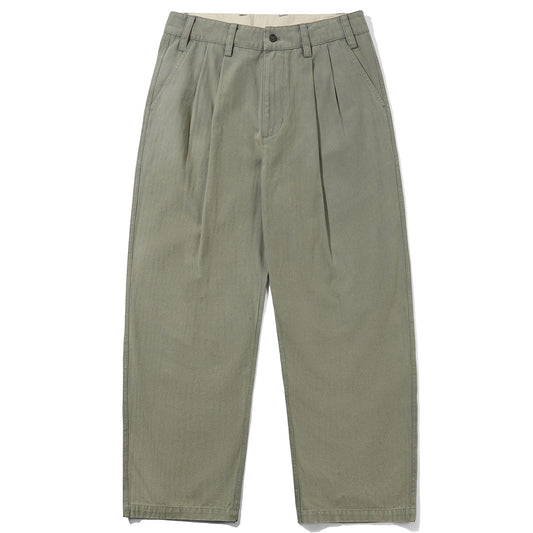 Butter Goods Pleated Trousers Washed Fatigue