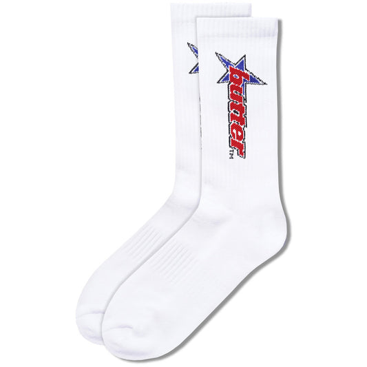 Butter Goods Racer Socks White