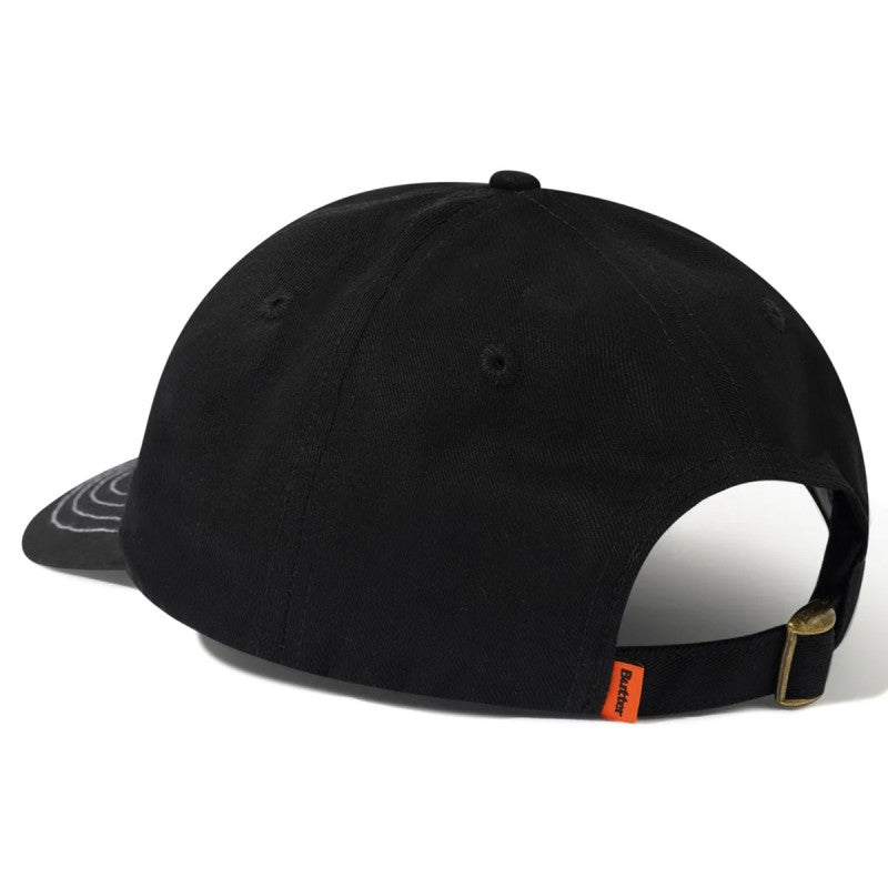 Butter Goods Radio 6 Panel Cap Black