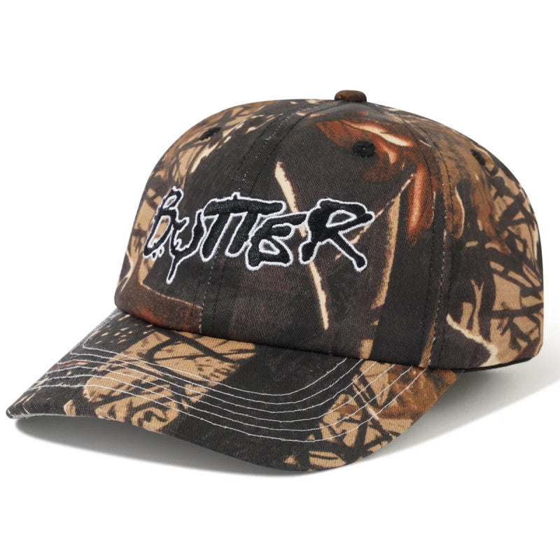 Butter Goods Radio 6 Panel Cap Forest Camo