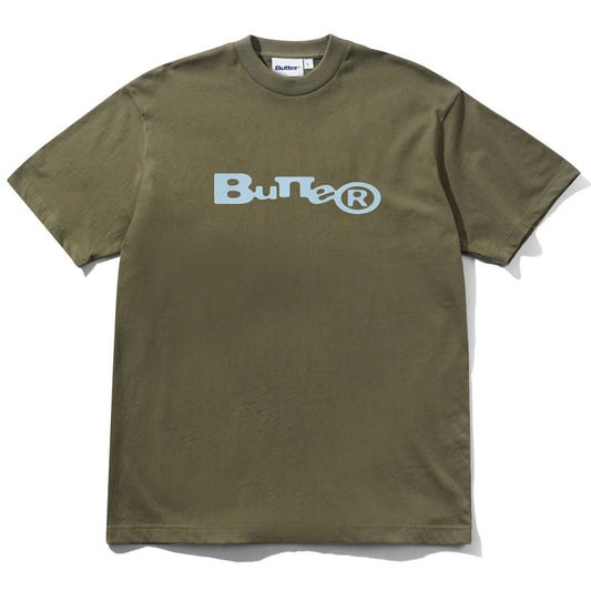 Butter Goods Registered T-shirt Washed Army