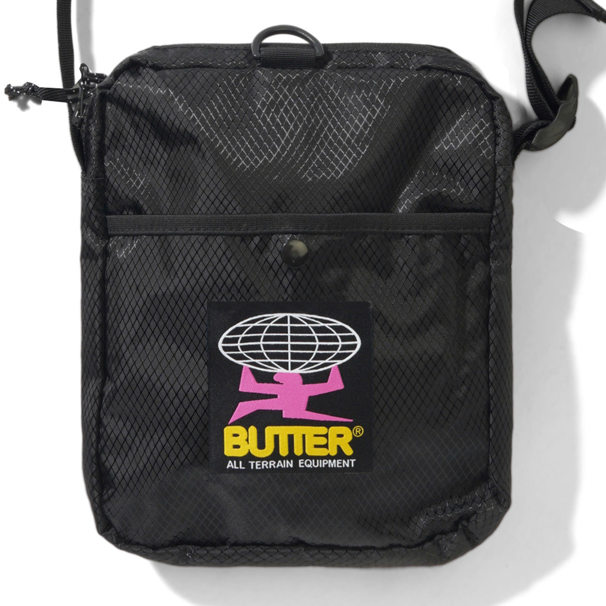 Butter Goods Ripstop Side Bag Black