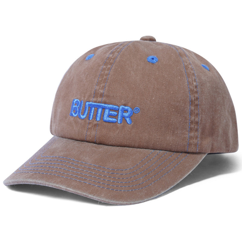 Butter Goods Rounded Logo 6 Panel Cap Bark