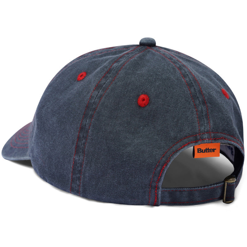 Butter Goods Rounded Logo 6 Panel Cap Charcoal