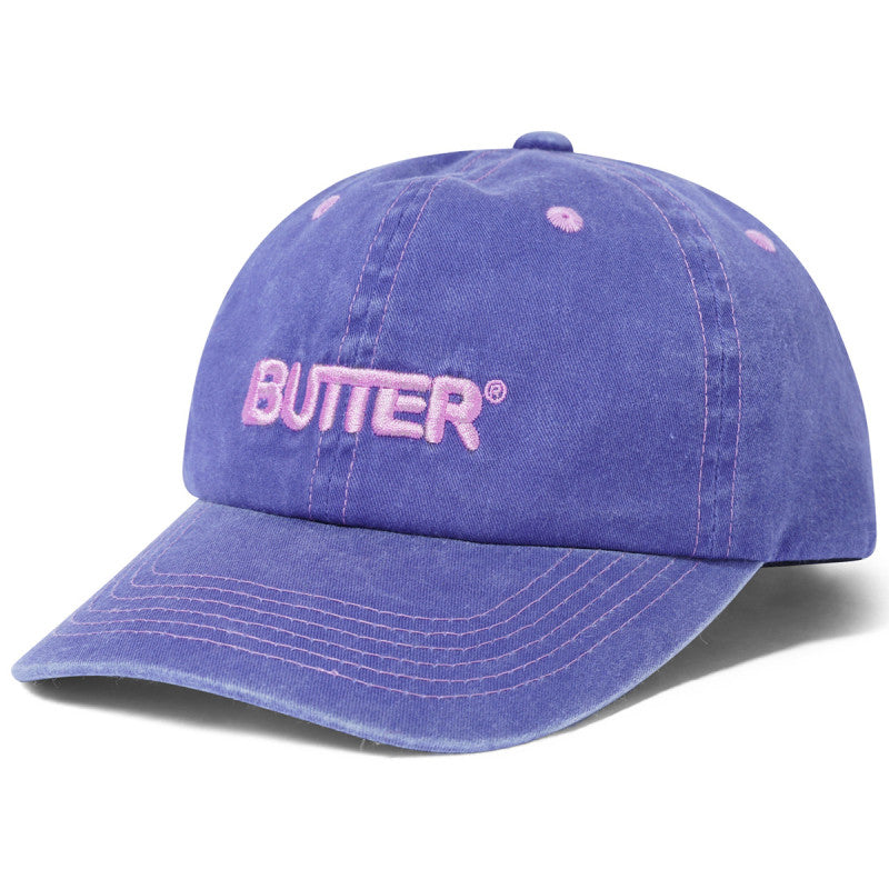 Butter Goods Rounded Logo 6 Panel Cap Grape