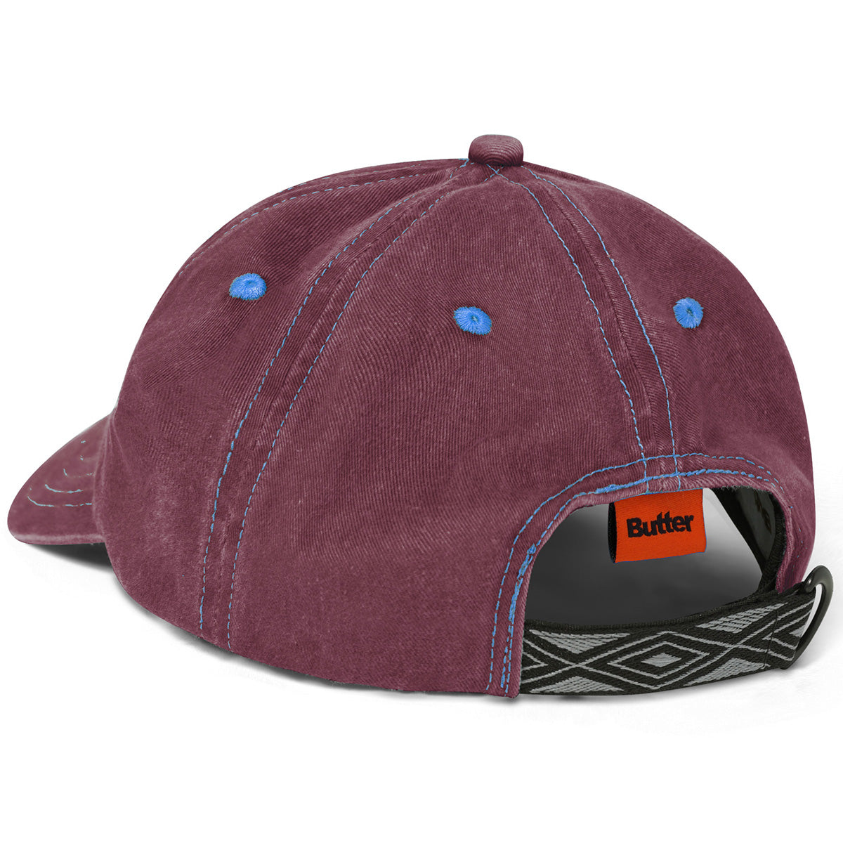 Butter Goods Rounded Logo 6 Panel Cap Sangria