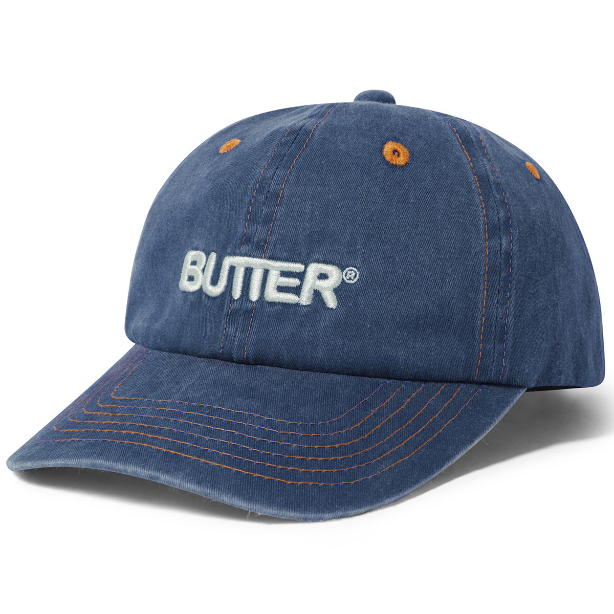 Butter Goods Rounded Logo 6 Panel Cap Slate