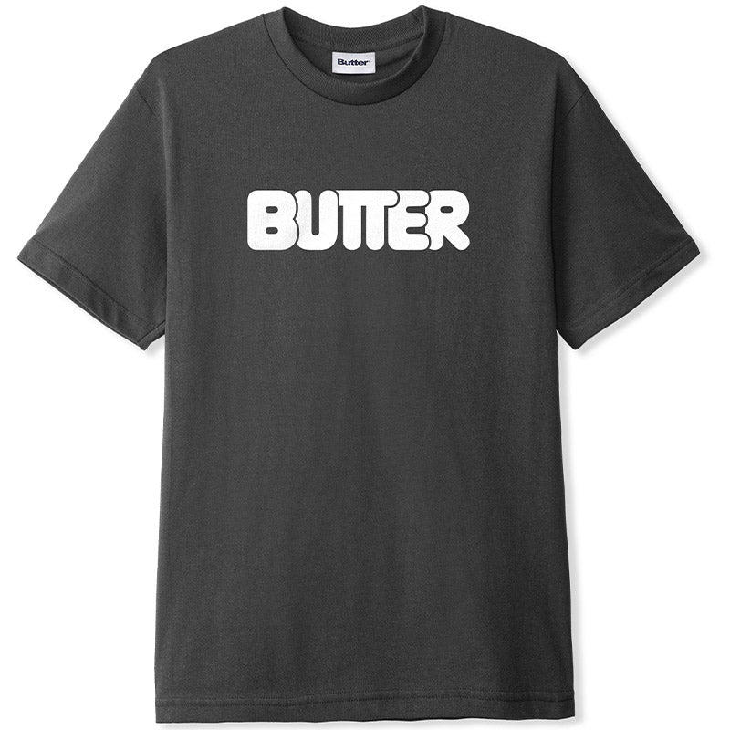 Butter Goods Rounded Logo T-Shirt Charcoal