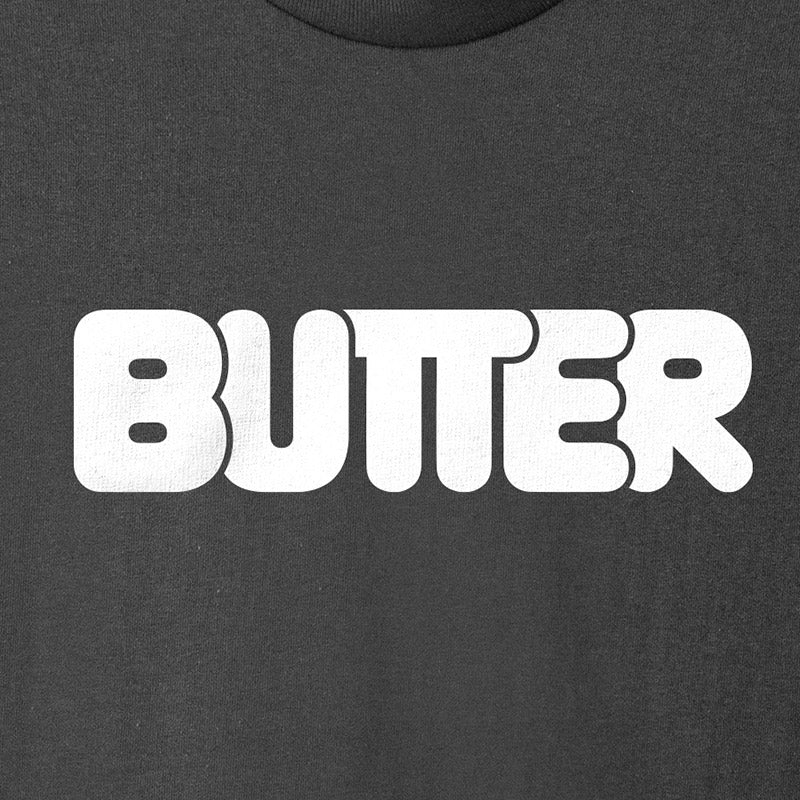 Butter Goods Rounded Logo T-Shirt Charcoal