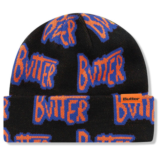 Butter Goods Sketch Cuff Beanie Black