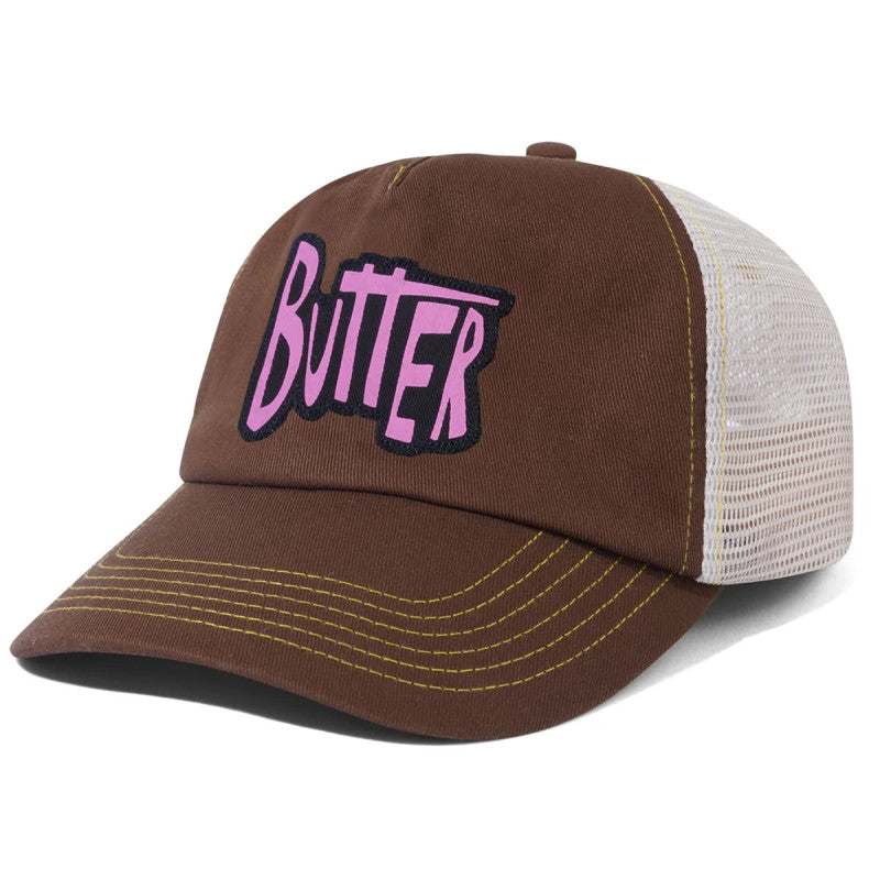 Butter Goods Sketch Trucker Cap Walnut