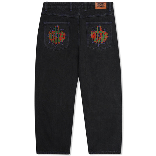 Butter Goods Spider Denim Jeans Washed Black