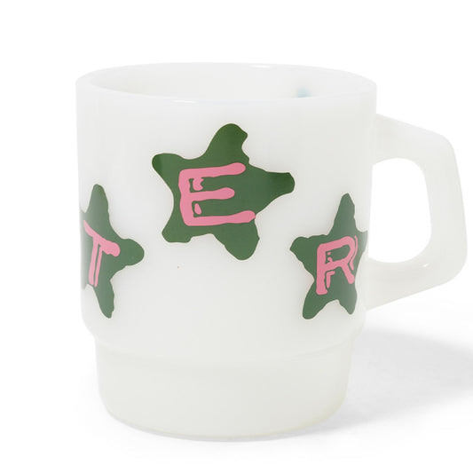 Butter Goods Stars Milk Glass White