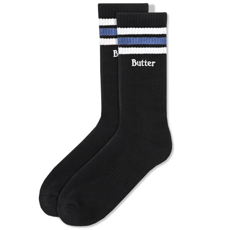 Butter Goods Stripe Socks Black