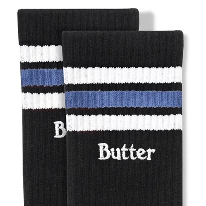 Butter Goods Stripe Socks Black