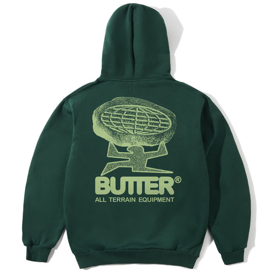 Butter Goods Terrain Pullover Hooded Sweater Bottle Green