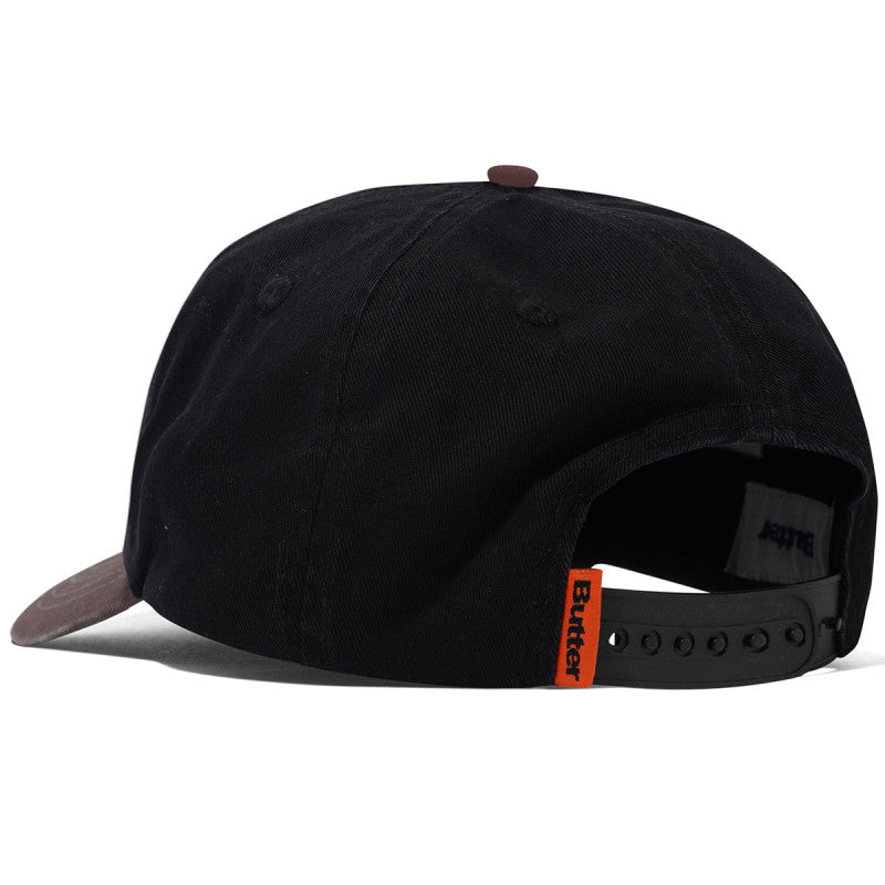 Butter Goods Tide 5 Panel Cap Washed Black / Dusk