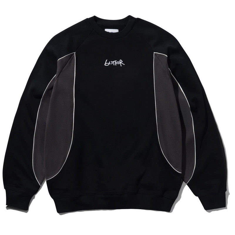 Butter Goods Tread Crewneck Sweater Black / Charcoal