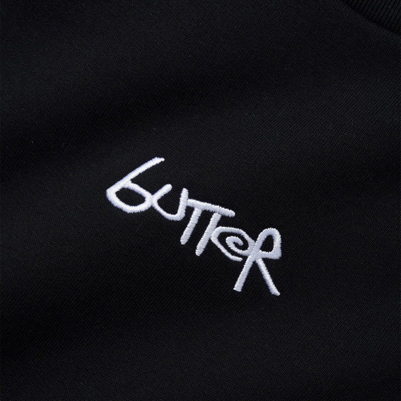 Butter Goods Tread Crewneck Sweater Black / Charcoal