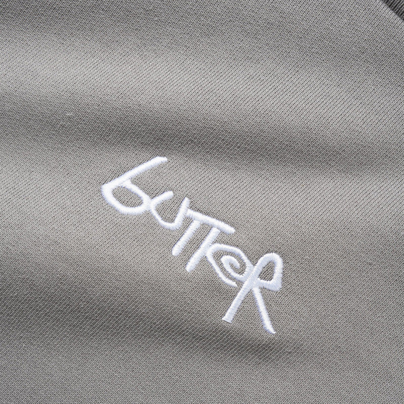 Butter Goods Tread Crewneck Sweater Concrete / Moss