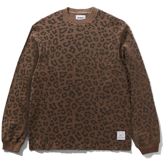 Butter Goods Waffle Longsleeve Top Leopard