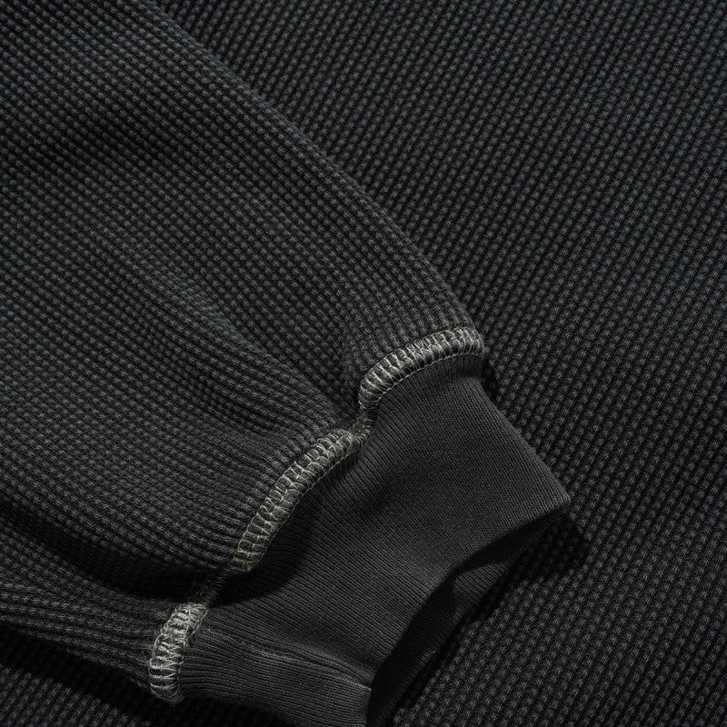 Butter Goods Waffle Longsleeve Top Washed Black