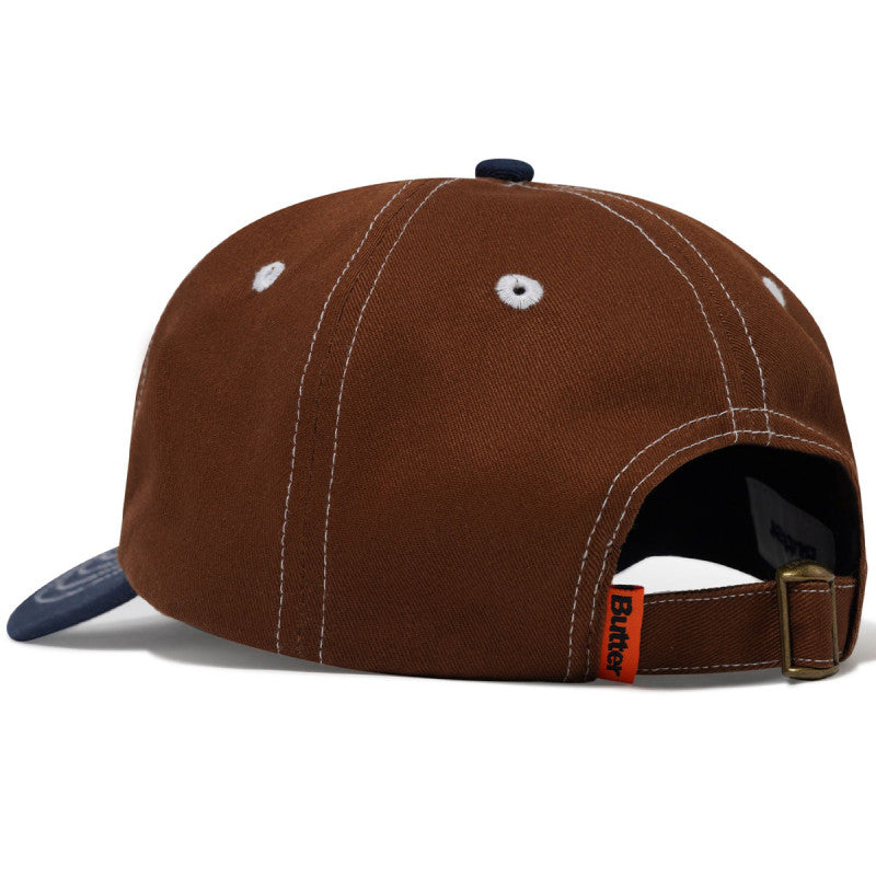 Butter Goods Warped 6 Panel Cap Brown / Navy