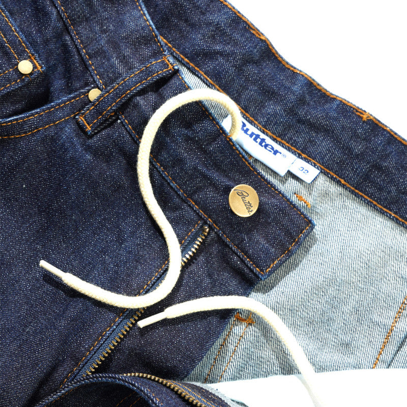 Butter Goods Wide Cut Denim Jeans Selvedge Blue
