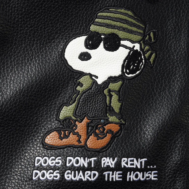 Butter Goods x Peanuts Guard Dog Jacket Black