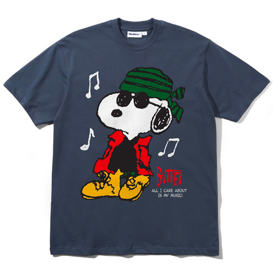 Butter Goods x Peanuts Music T-shirt Slate