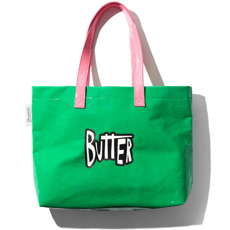 Butter Goods x Peanuts Shopper Tote Bag Green/Light Pink