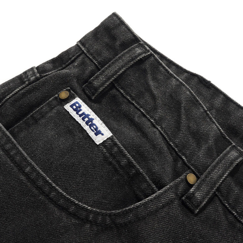 Butter Goods x Peanuts Spike Denim Jeans Faded Black