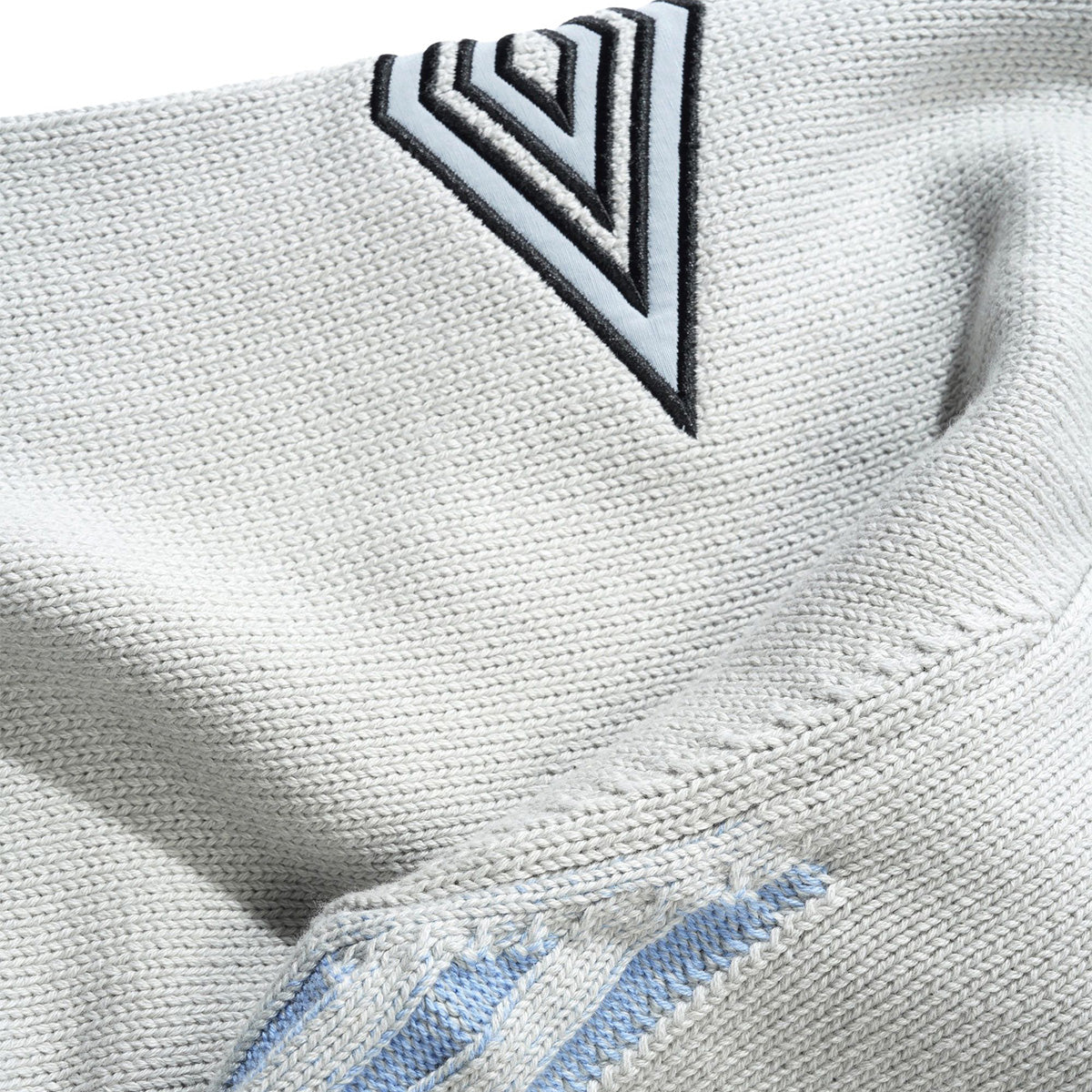 Butter Goods x Umbro Diamond Zip-Thru Knit Sweater Grey