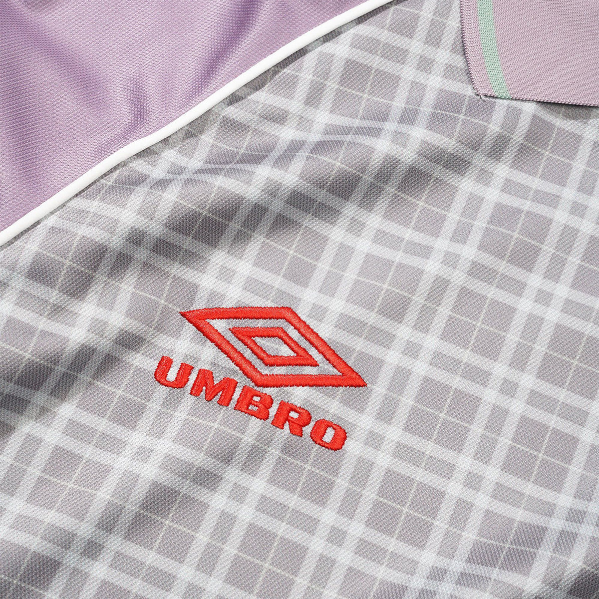 Butter Goods x Umbro Plaid Jersey Berry/Stone