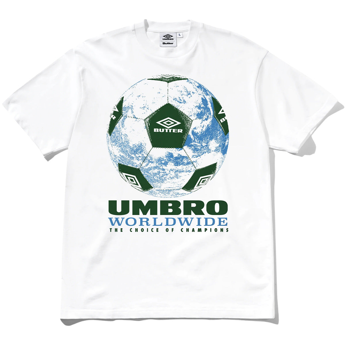 Butter Goods x Umbro World Game T-shirt White