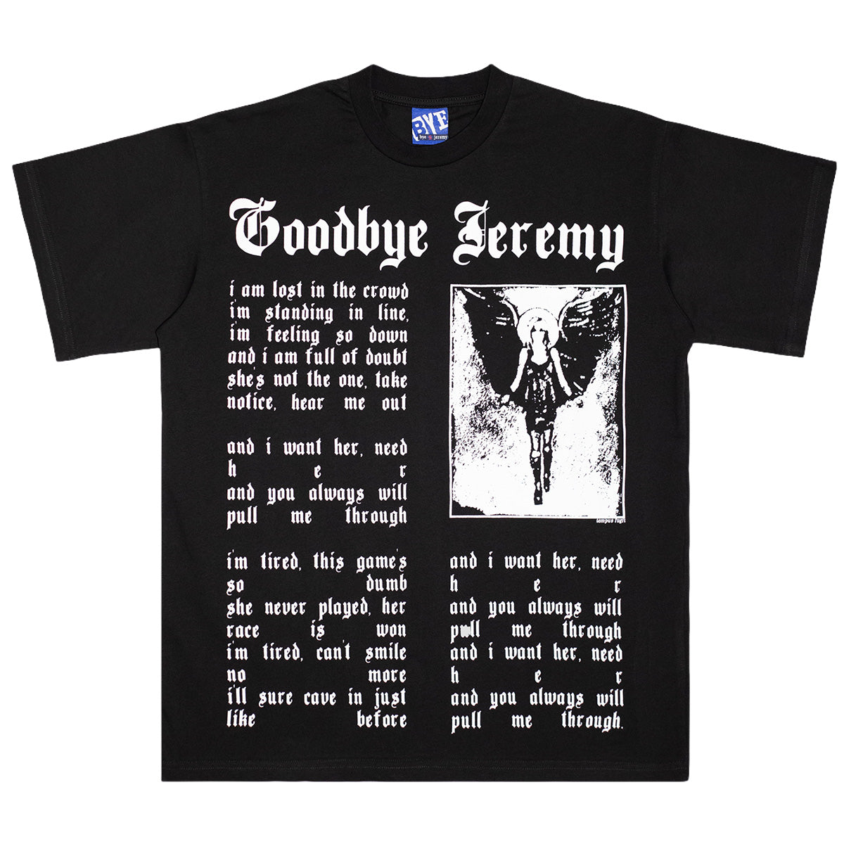 Bye Jeremy Angela T-Shirt Black