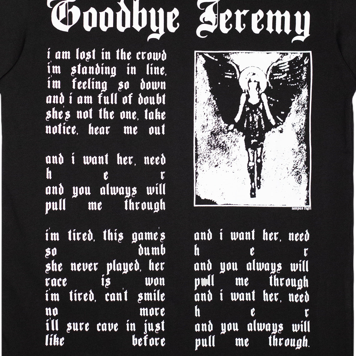 Bye Jeremy Angela T-Shirt Black