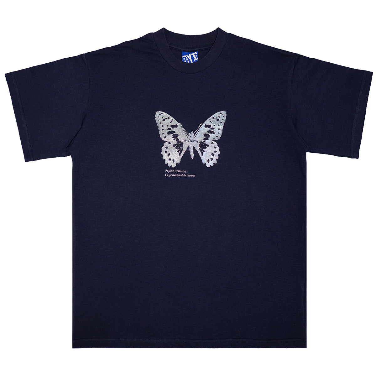 Bye Jeremy Butterfly T-Shirt Navy