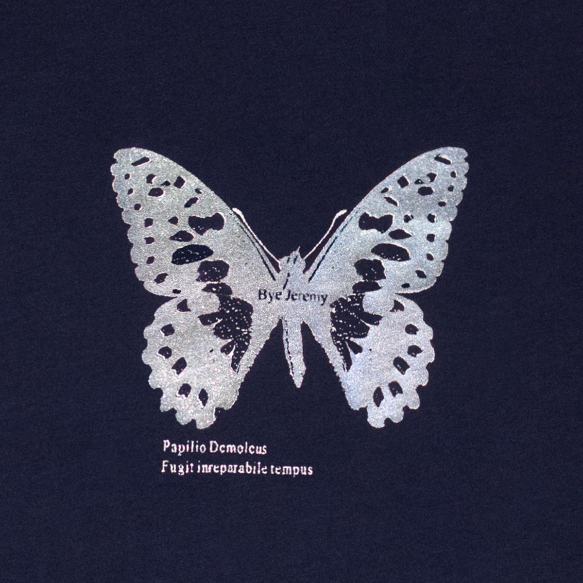 Bye Jeremy Butterfly T-Shirt Navy