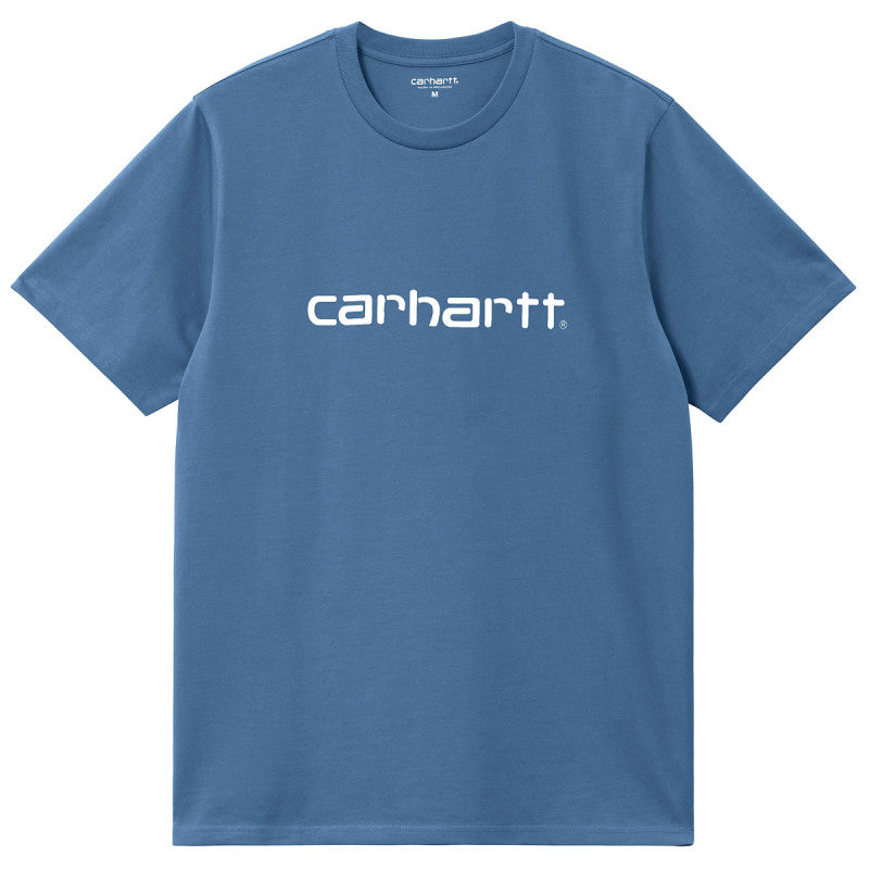Carhartt WIP Script T-Shirt Sorrent/White